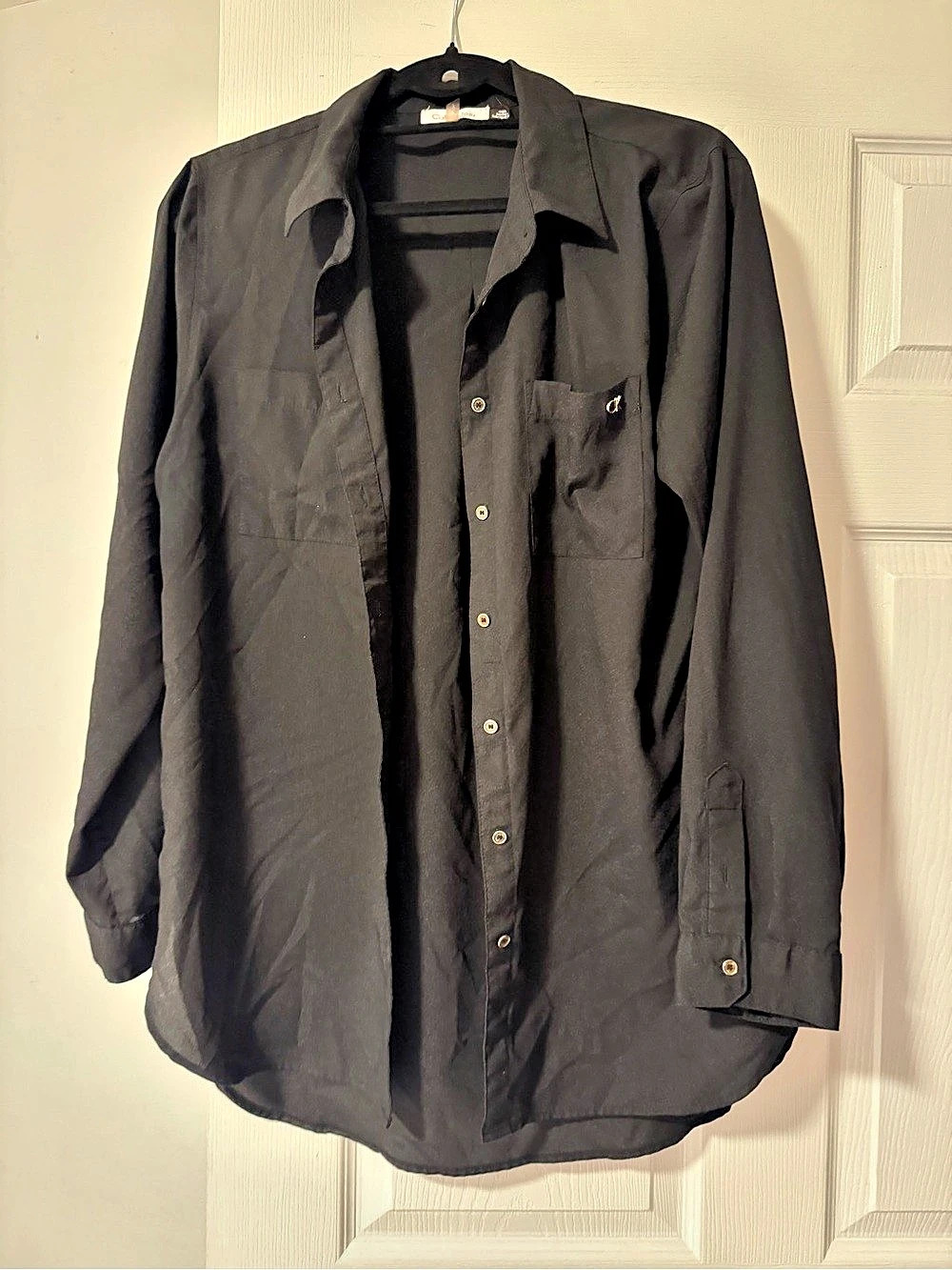 Calvin Klein Men's Black Button Down Shirt Like New
